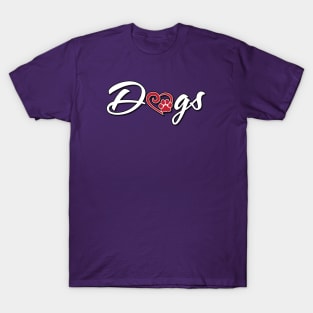 Dogs Paw Heart T-Shirt